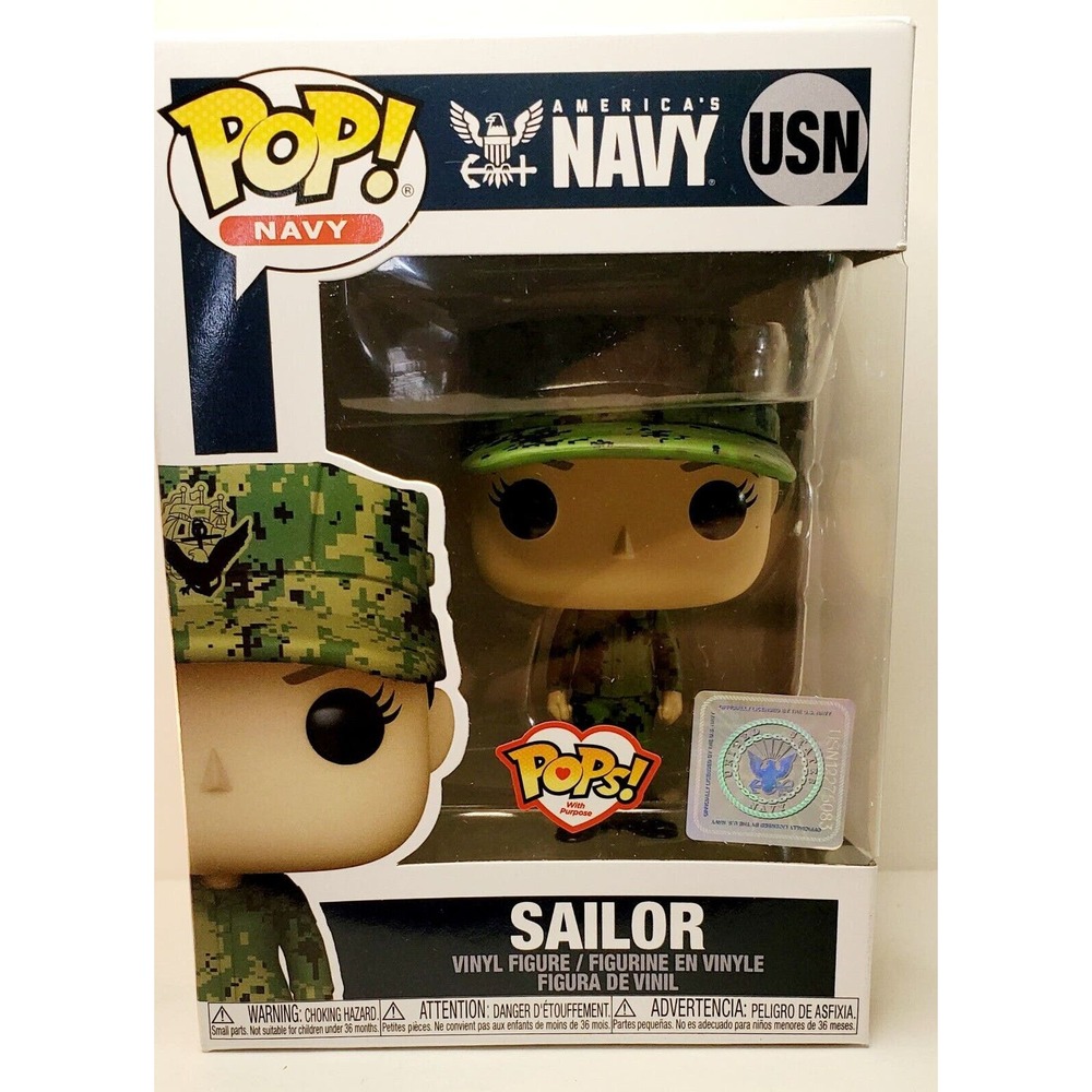 Navy Sailor Female #USN Navy Funko Pop! Navy [Caucasian Camo Uniform] NRFB